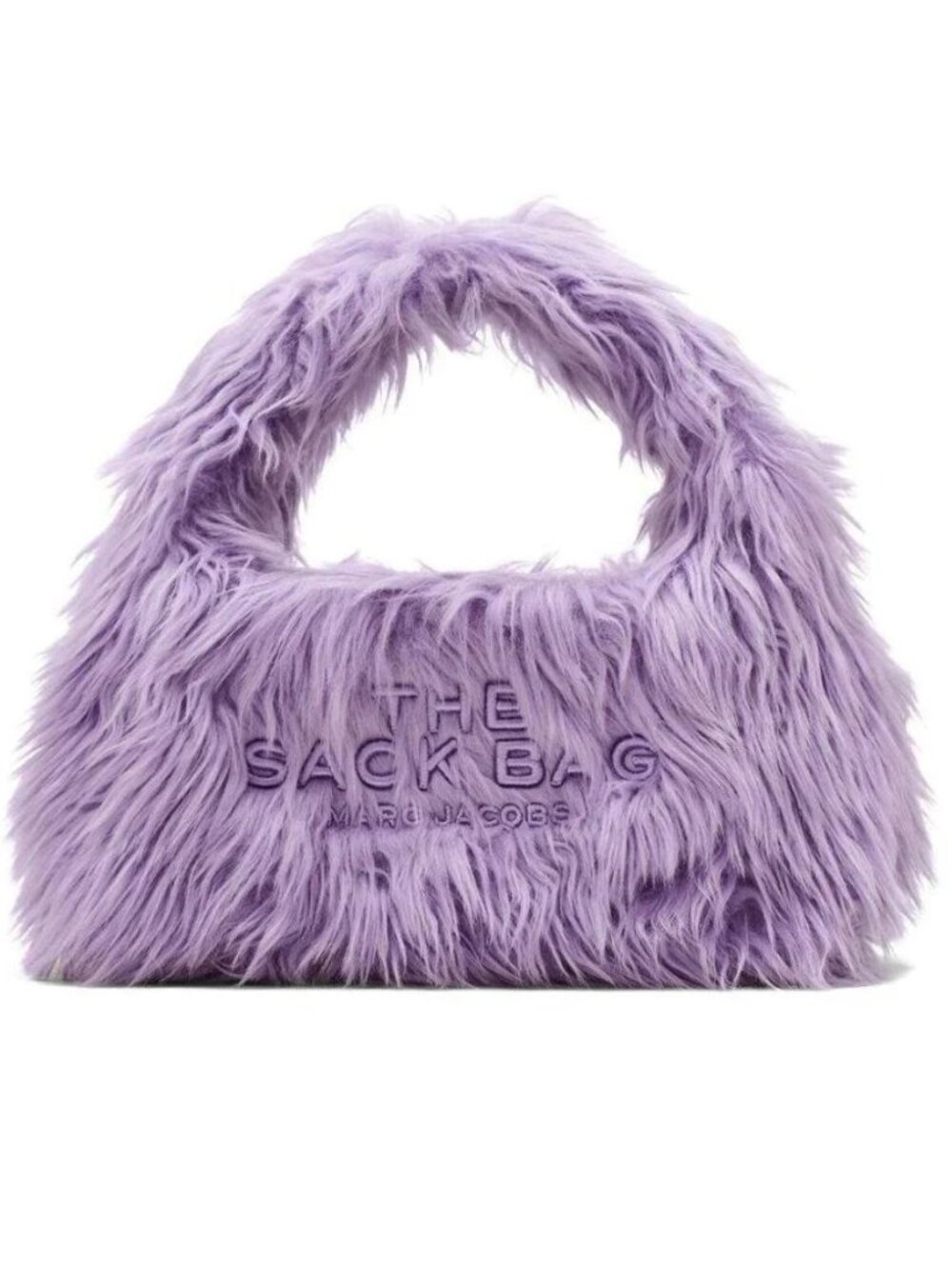 Marc Jacobs The Faux Fur Mini Sack Bag Lilac Purple